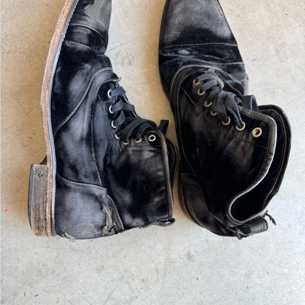 Men's Black Lace-Up Boots